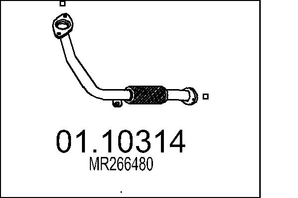 Exhaust Pipe - 01.10314 MTS