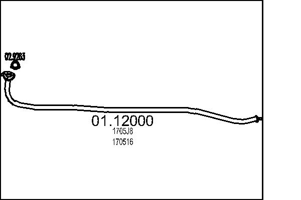 Exhaust Pipe - 01.12000 MTS