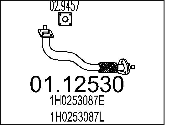 Exhaust Pipe - 01.12530 MTS