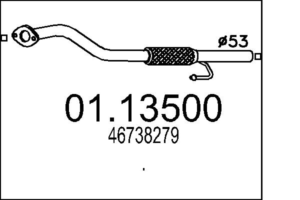 Exhaust Pipe - 01.13500 MTS