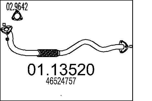 Exhaust Pipe - 01.13520 MTS