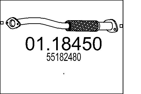 Exhaust Pipe - 01.18450 MTS