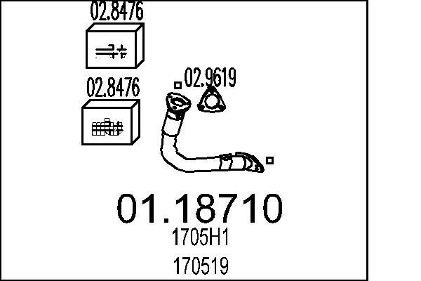 Exhaust Pipe - 01.18710 MTS