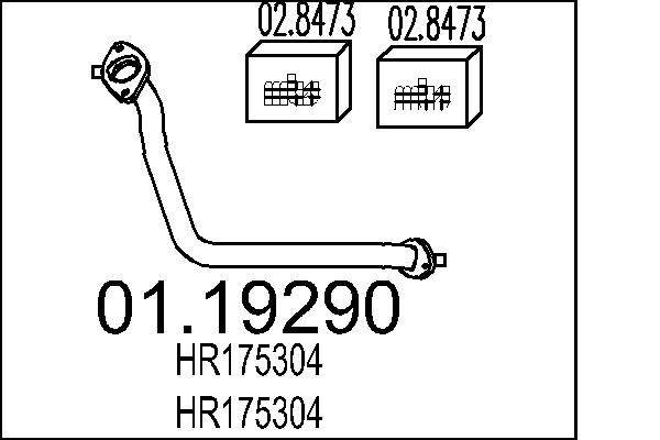 Exhaust Pipe - 01.19290 MTS