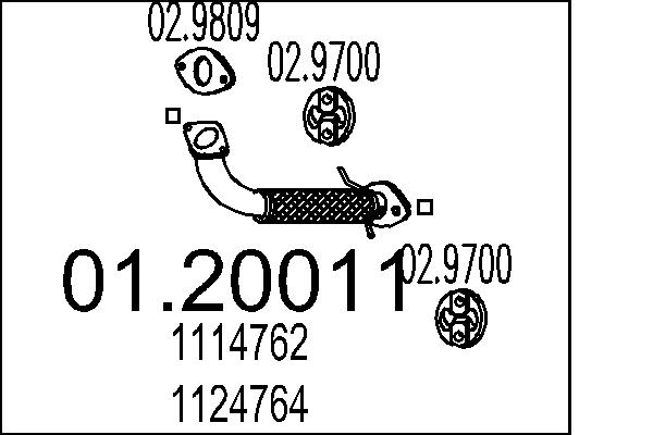 Exhaust Pipe - 01.20011 MTS