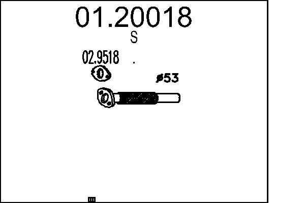 Exhaust Pipe - 01.20018 MTS