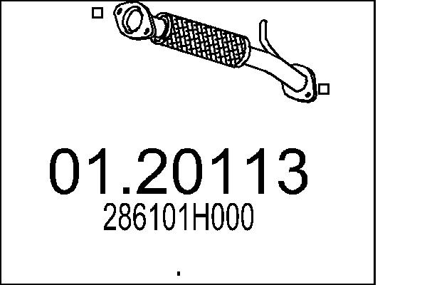 Exhaust Pipe - 01.20113 MTS
