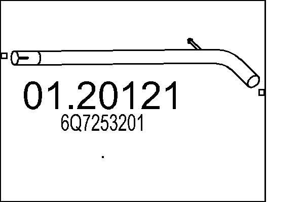 Exhaust Pipe - 01.20121 MTS