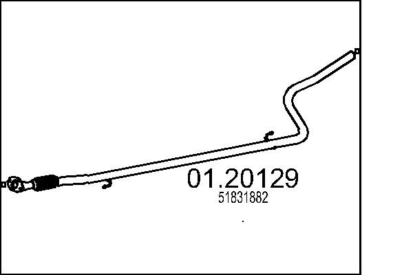 Exhaust Pipe - 01.20129 MTS