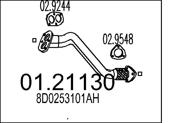 Exhaust Pipe - 01.21130 MTS