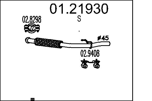 Exhaust Pipe - 01.21930 MTS