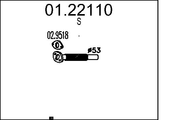Exhaust Pipe - 01.22110 MTS