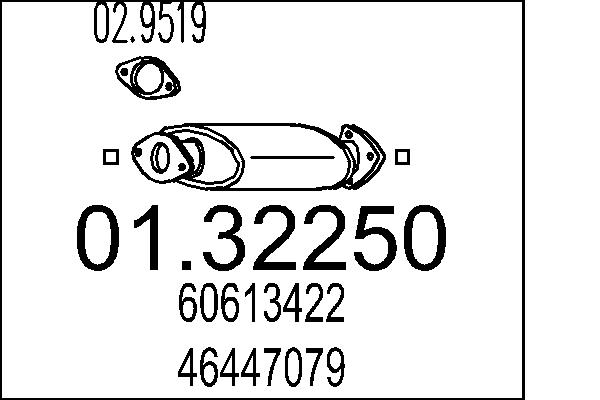 Front Silencer - 01.32250 MTS