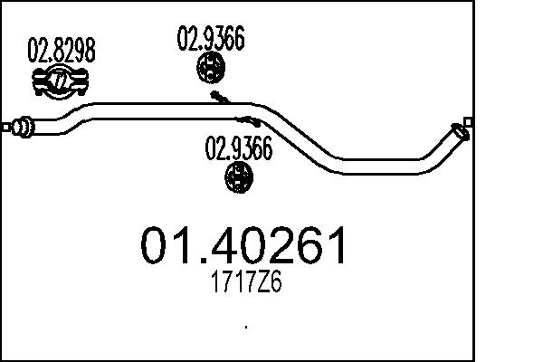 Exhaust Pipe - 01.40261 MTS