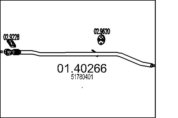 Exhaust Pipe - 01.40266 MTS