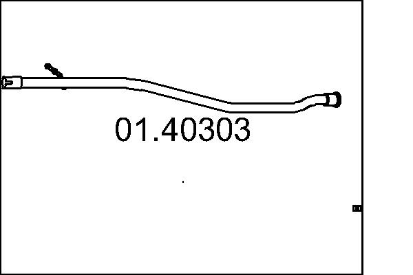 Exhaust Pipe - 01.40303 MTS