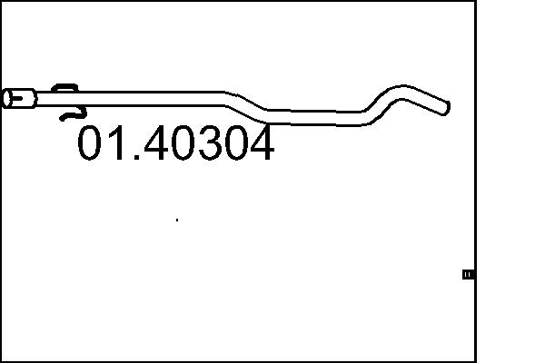 Exhaust Pipe - 01.40304 MTS