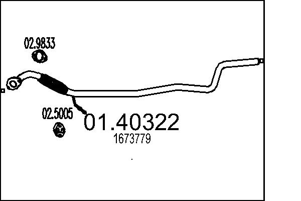 išleidimo kolektorius - 01.40322 MTS