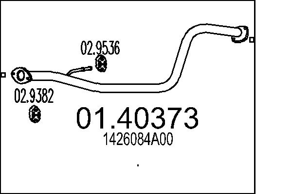 Exhaust Pipe - 01.40373 MTS