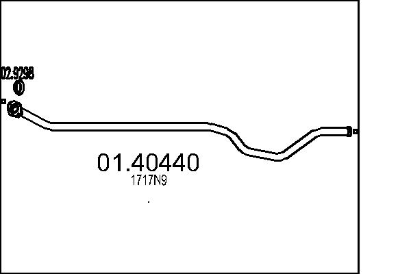 Exhaust Pipe - 01.40440 MTS