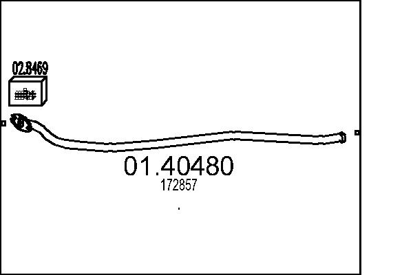 Exhaust Pipe - 01.40480 MTS
