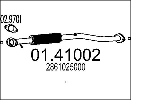 Exhaust Pipe - 01.41002 MTS