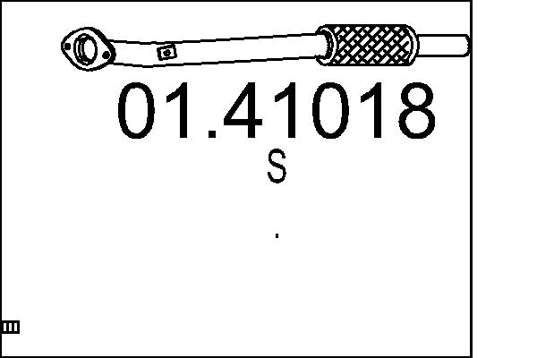 Tubo gas scarico - 01.41018 MTS