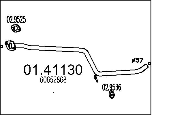 Exhaust Pipe - 01.41130 MTS