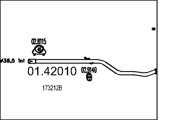 Exhaust Pipe - 01.42010 MTS