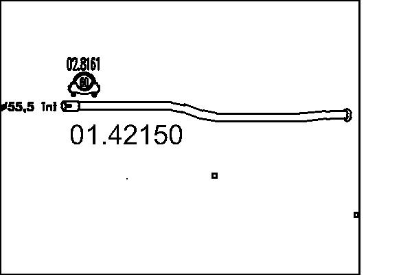 Exhaust Pipe - 01.42150 MTS