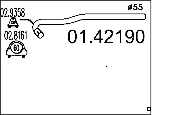 Exhaust Pipe - 01.42190 MTS