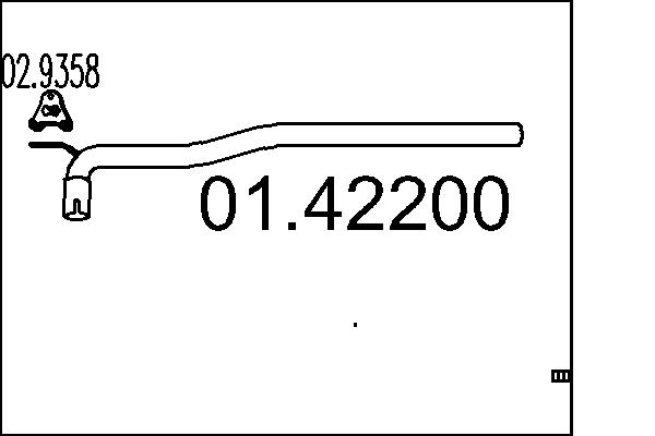 Exhaust Pipe - 01.42200 MTS