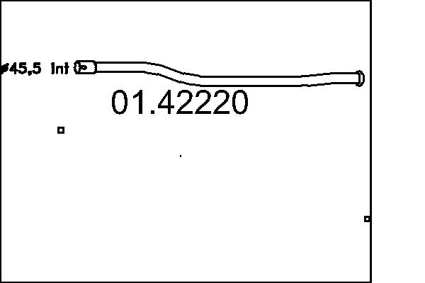 Exhaust Pipe - 01.42220 MTS