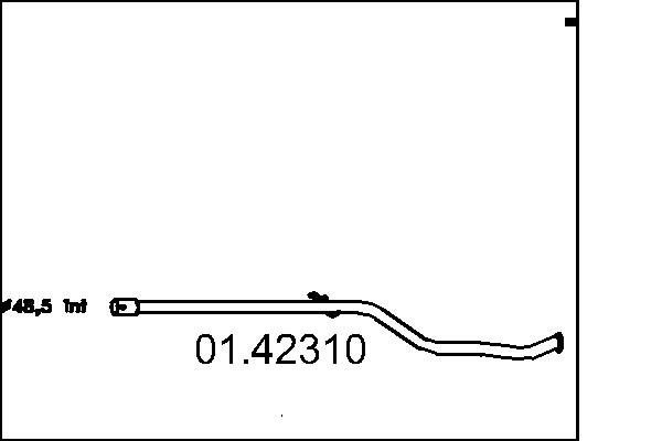 Exhaust Pipe - 01.42310 MTS