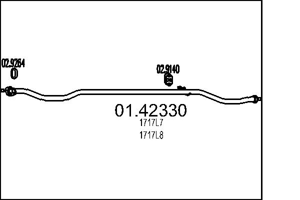 Exhaust Pipe - 01.42330 MTS