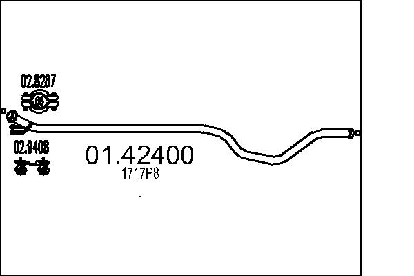 Exhaust Pipe - 01.42400 MTS