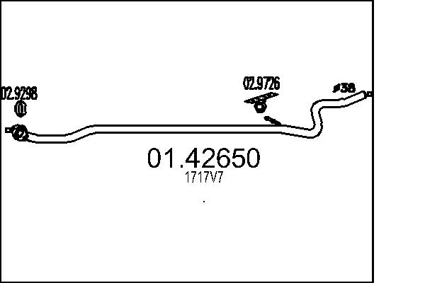 Exhaust Pipe - 01.42650 MTS