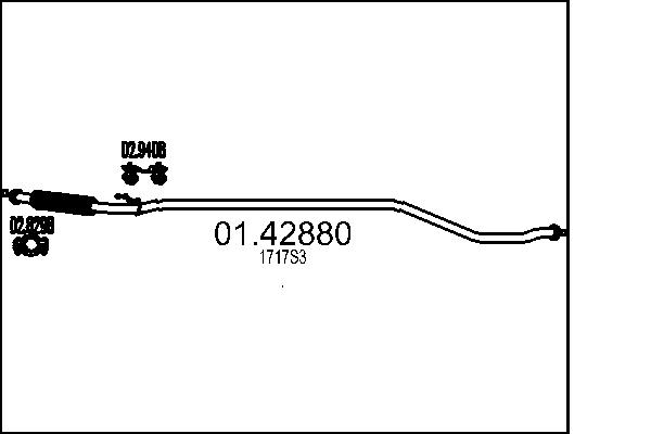 Exhaust Pipe - 01.42880 MTS