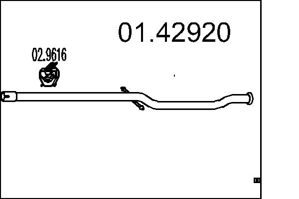 Exhaust Pipe - 01.42920 MTS