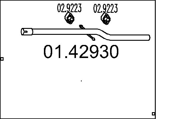 Exhaust Pipe - 01.42930 MTS