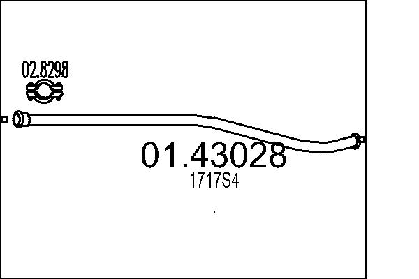 Exhaust Pipe - 01.43028 MTS