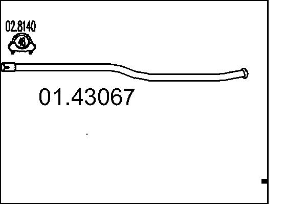 Exhaust Pipe - 01.43067 MTS