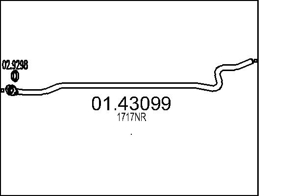 Exhaust Pipe - 01.43099 MTS