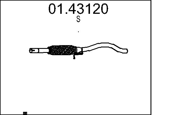 Exhaust Pipe - 01.43120 MTS