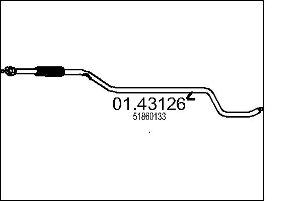 Exhaust Pipe - 01.43126 MTS