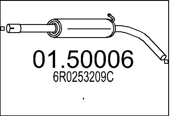 Middle Silencer - 01.50006 MTS
