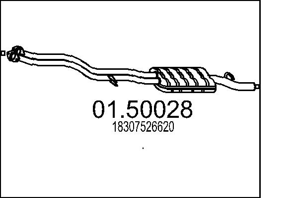 Middle Silencer - 01.50028 MTS