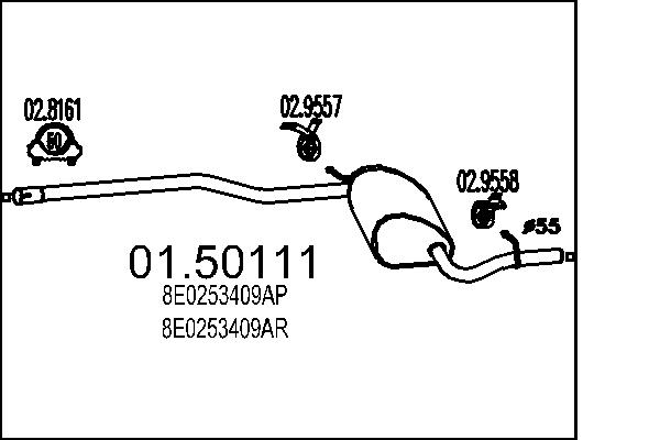 Middle Silencer - 01.50111 MTS