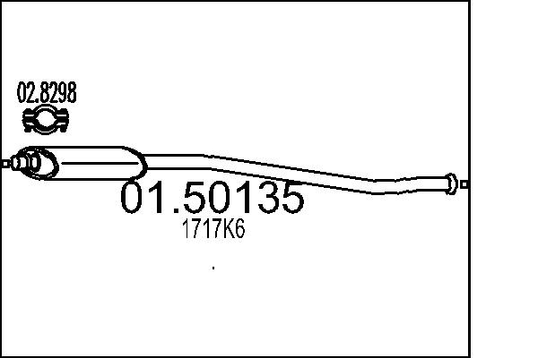 Middle Silencer - 01.50135 MTS