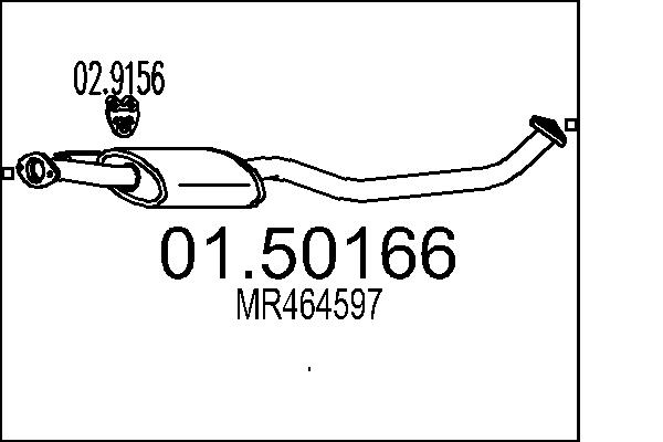 Middle Silencer - 01.50166 MTS